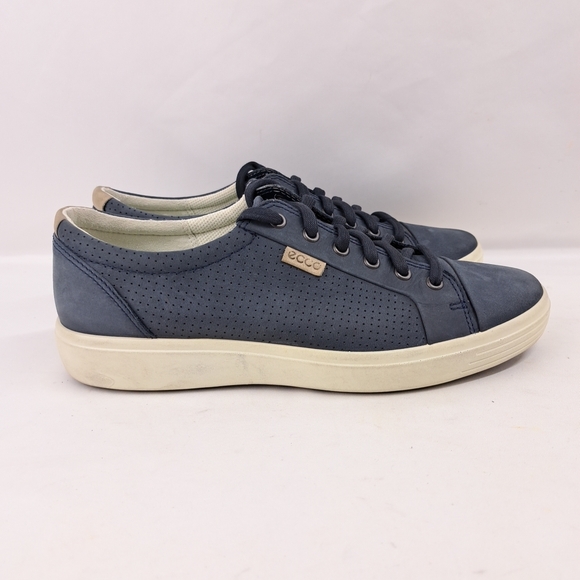 Ecco Casual Navy Blue Men's Sneakers Size 9 - Picture 5 of 16